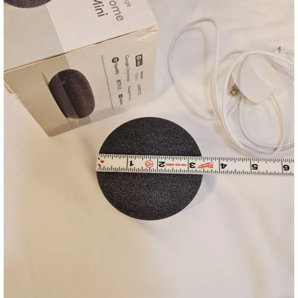 Google Home Mini (GA00210-US) Smart Assistant Speaker - Charcoal